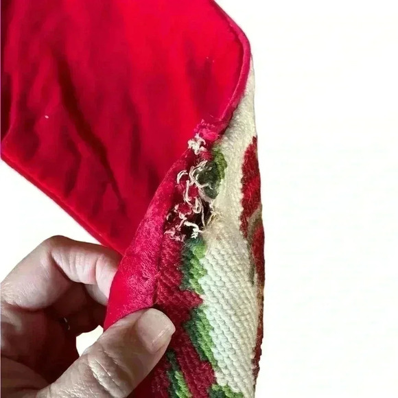 Santa Claus Needlepoint Christmas Stocking Saint Nicholas - Picture 7 of 7